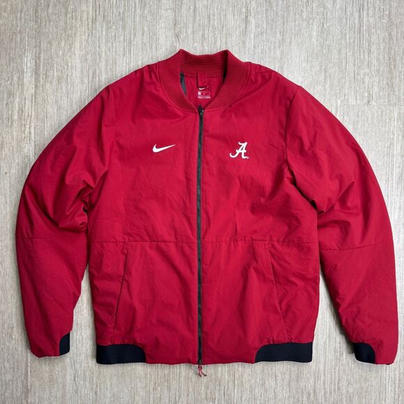 Nike Other - Alabama Crimson Tide Puffer Jacket NCAA Collegiate Gear Mens M Full Zip Double